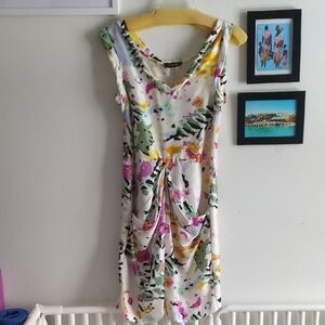 Thakoon White Multicolor Midi Dress